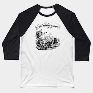 Cat lady goals funny Viking freya spinster childfree Baseball T-Shirt